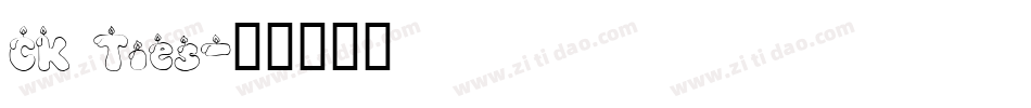 CK Ties字体转换